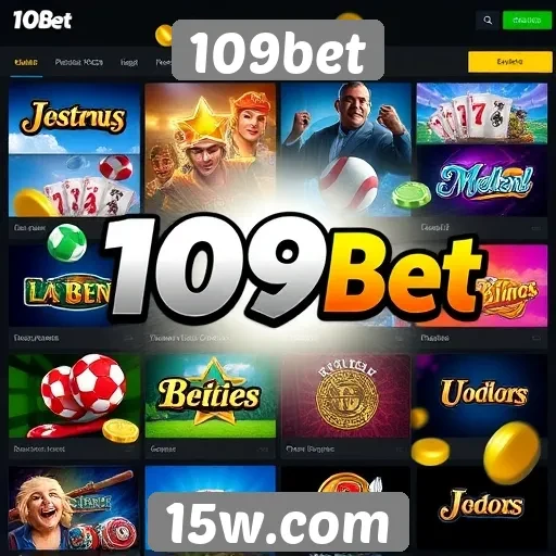 Variedade de jogos disponíveis no 109bet