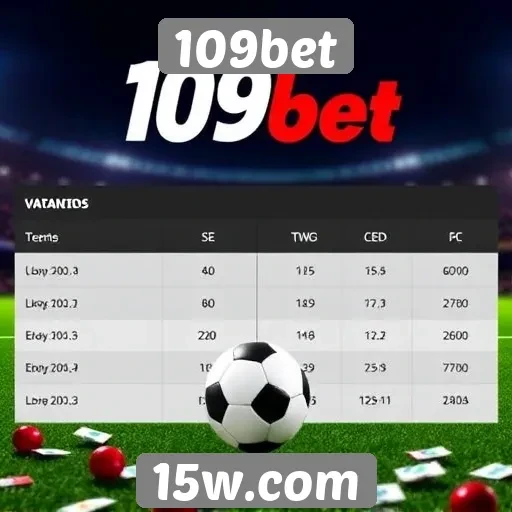 Comparação entre 109bet e concorrentes do setor